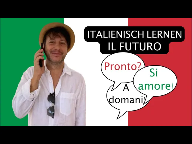 Italienisches Futur leicht erklärt. Das italienische Futur besteht aus zwei Formen: Futur Semplice und Futur Composto. Italienisch lernen.